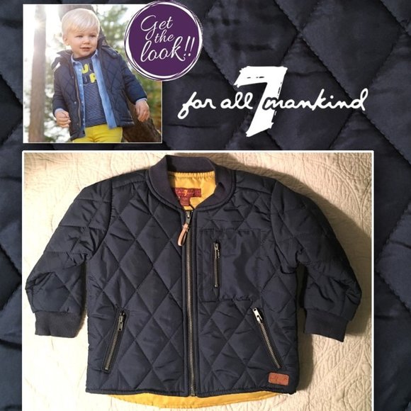 7 For All Mankind Other - 7 FOR ALL MANKIND Quilted Toddler Coat   12M